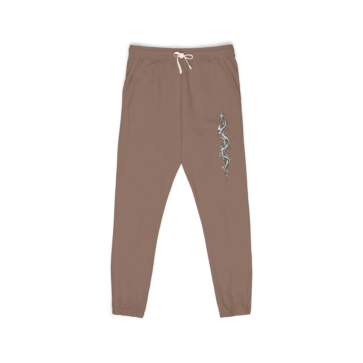 Fleece Sweatpants — Vertical Lightning Graphic Joggers