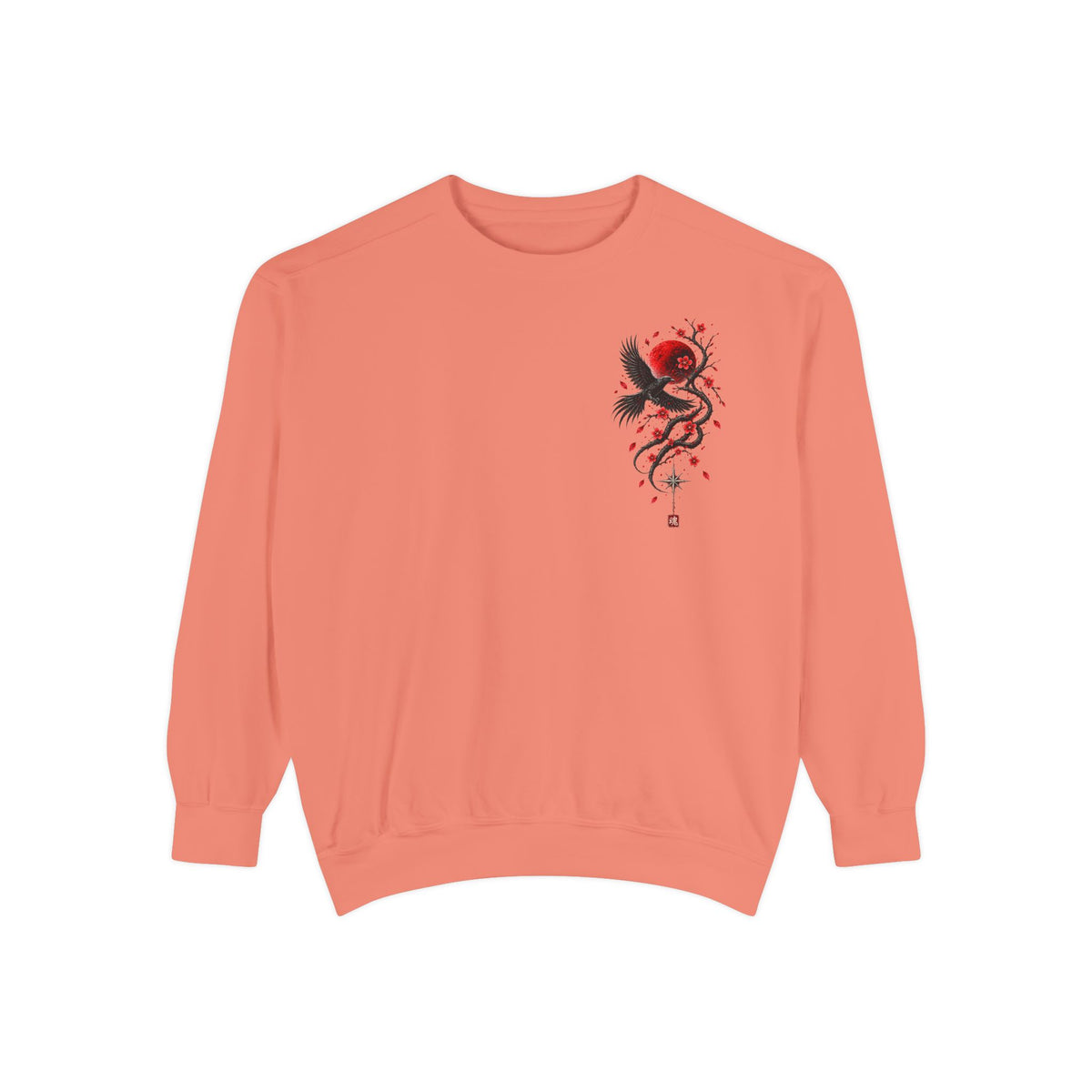 Anime Graphic Sweatshirt – Japanese Streetwear with Demon Back Print
