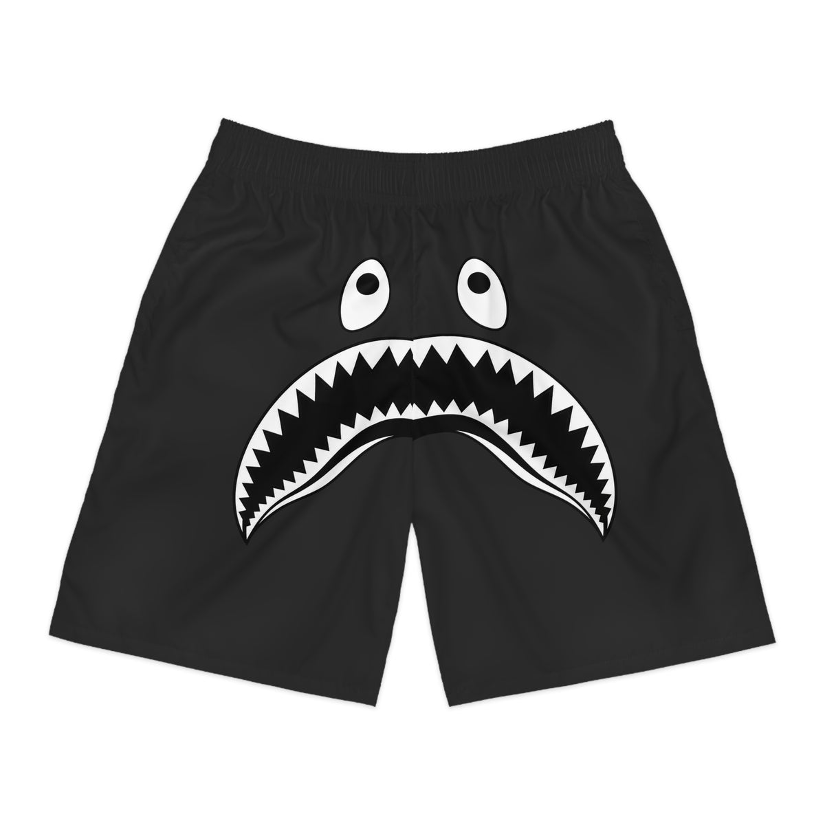 Baggy Streetwear Shorts | Black Graphic Shorts