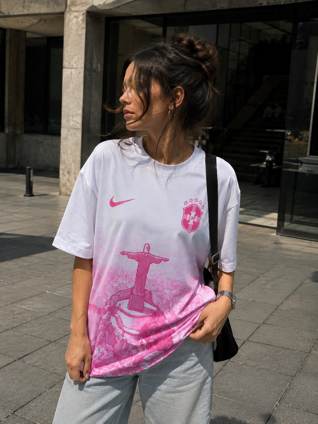 Rio Pink Cristo Graphic Tee – Premium Oversized Streetwear T-Shirt