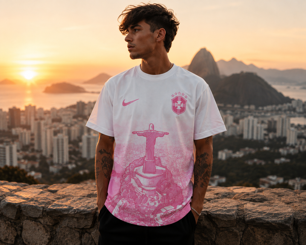Rio Pink Cristo Graphic Tee – Premium Oversized Streetwear T-Shirt