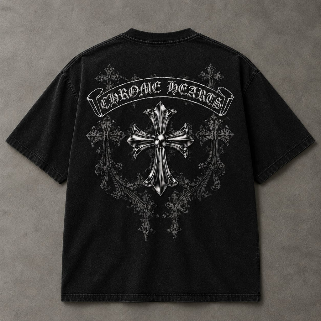 Chrome Hearts Cross Graphic T‑Shirt