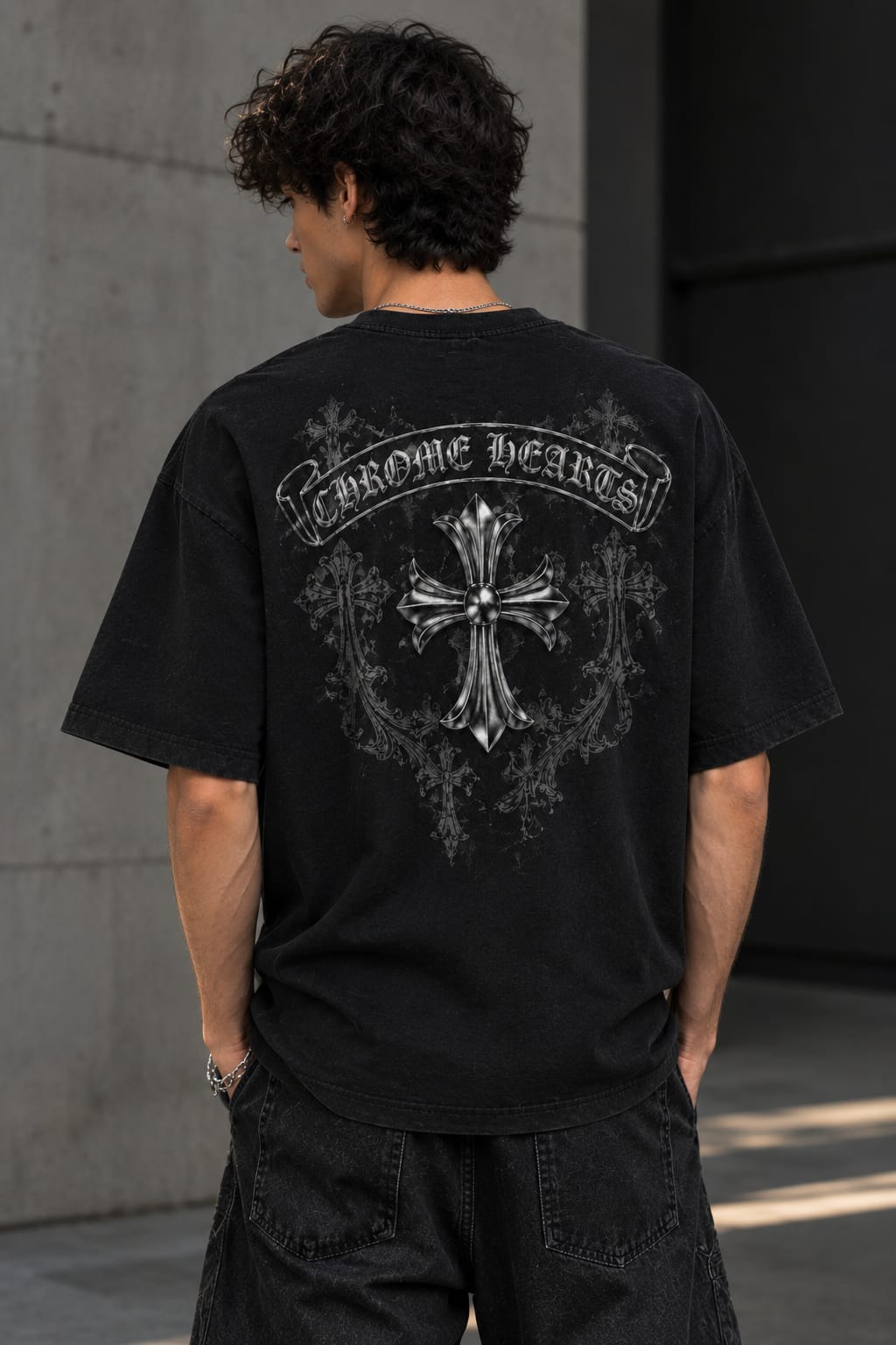 Chrome Hearts Cross Graphic T‑Shirt