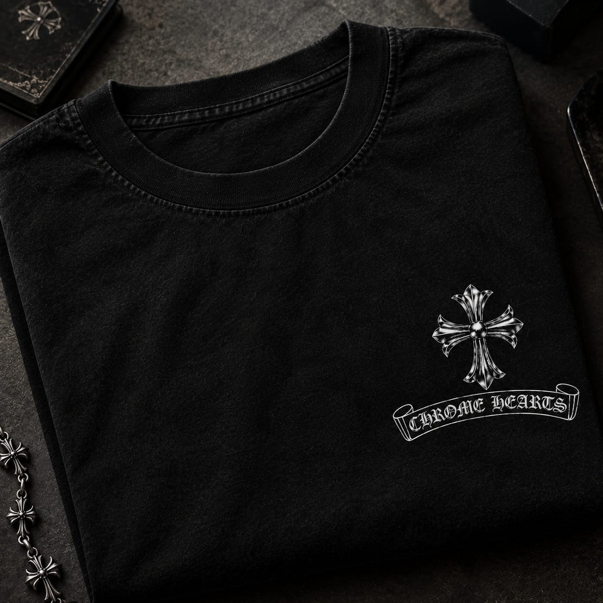 Chrome Hearts Cross Graphic T‑Shirt