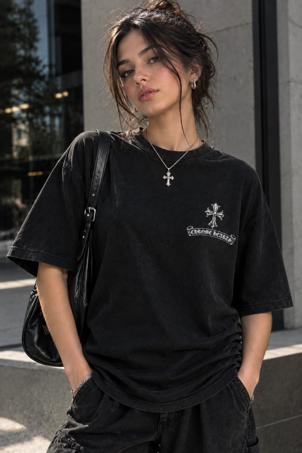 Chrome Hearts Cross Graphic T‑Shirt