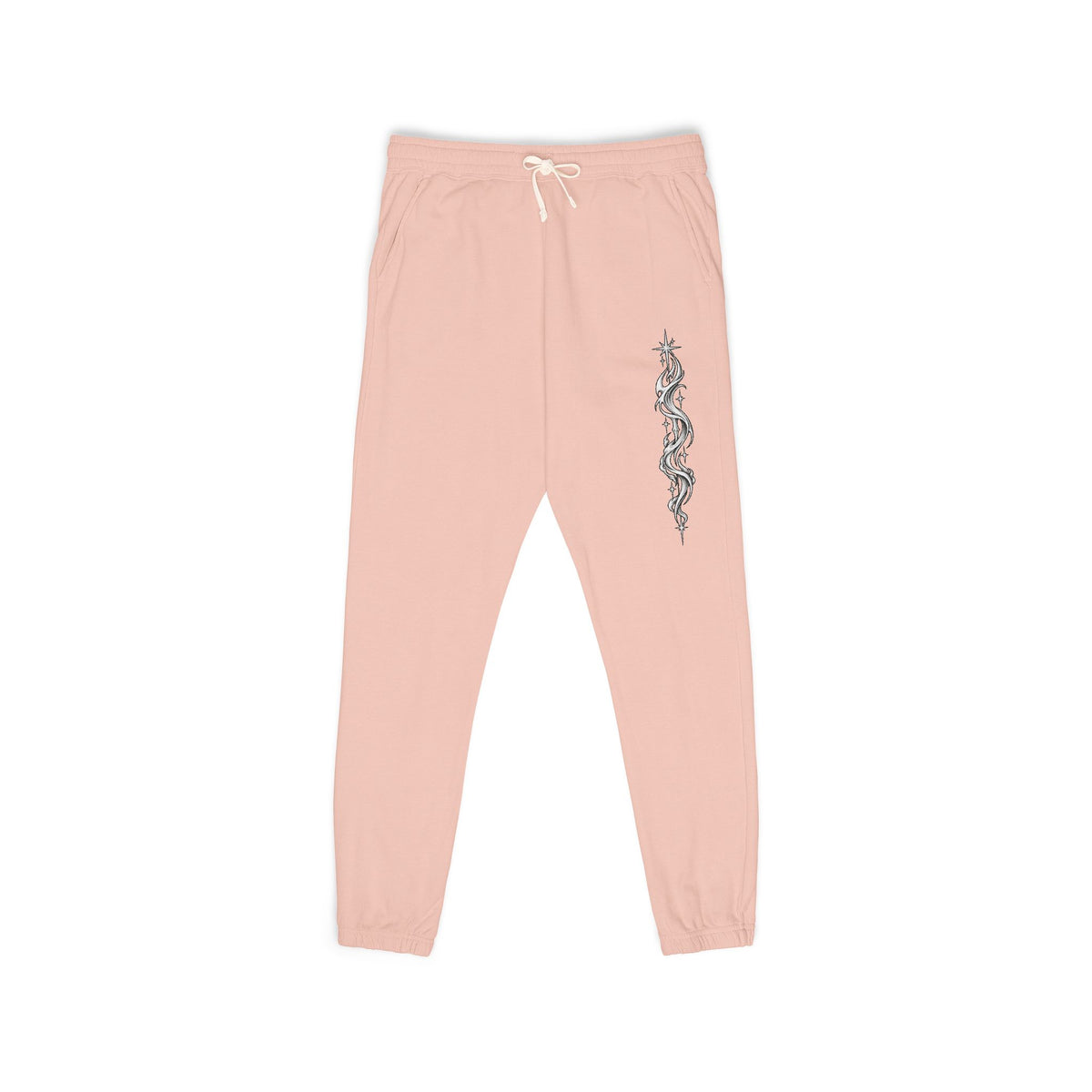 Fleece Sweatpants — Vertical Lightning Graphic Joggers