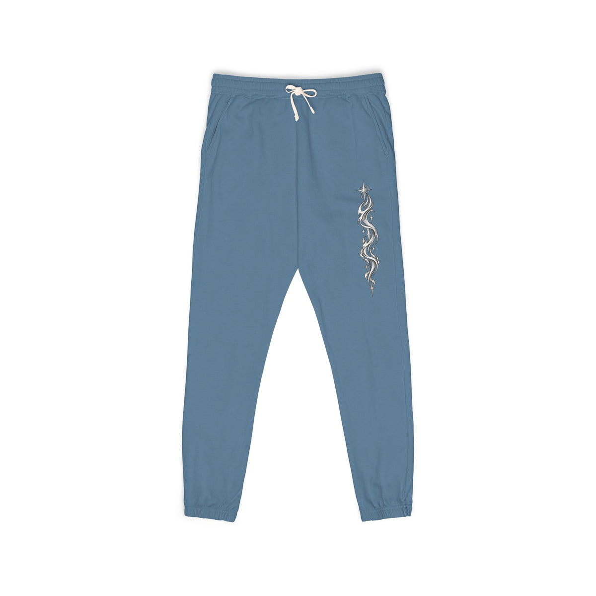 Fleece Sweatpants — Vertical Lightning Graphic Joggers