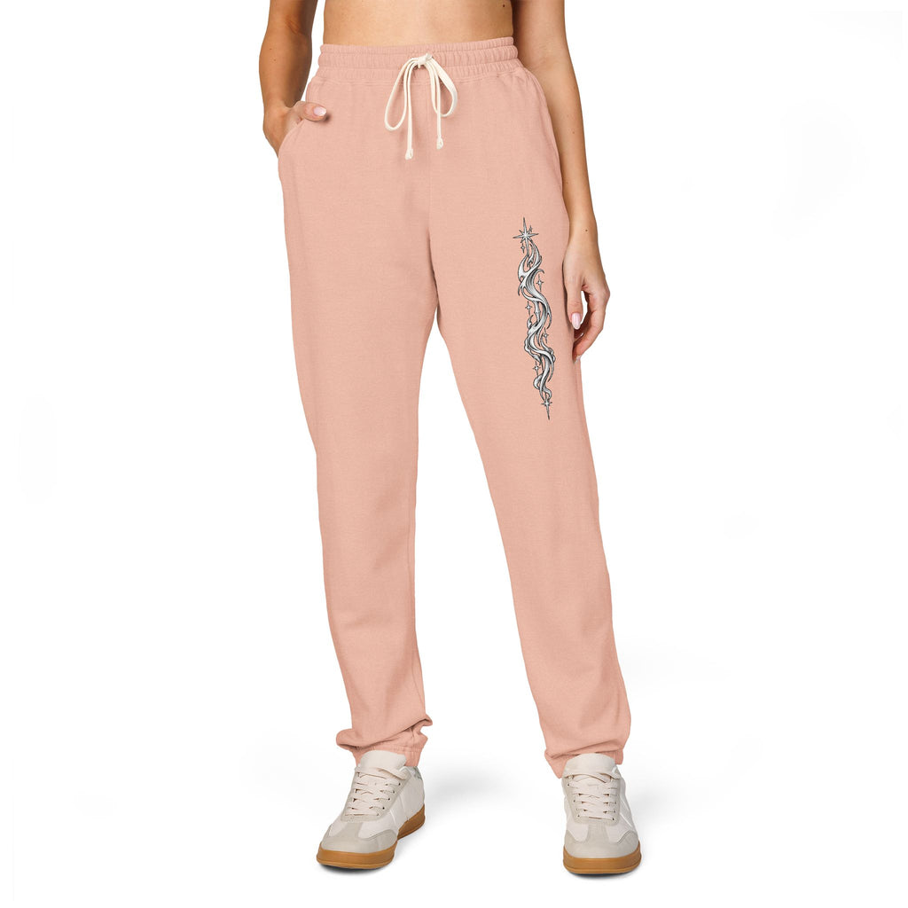 Fleece Sweatpants — Vertical Lightning Graphic Joggers