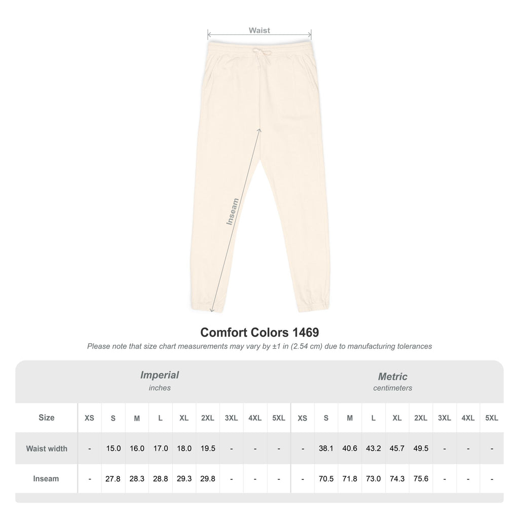 Fleece Sweatpants — Vertical Lightning Graphic Joggers